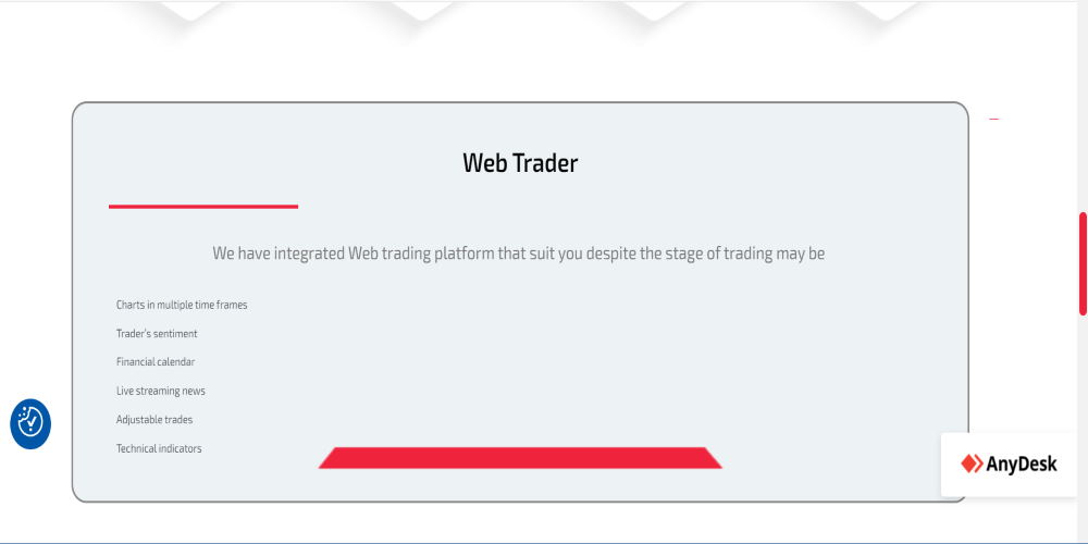 Cryptics offers WebTrader to their clients